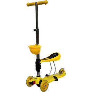 

Самокат 3-х колесный BabyHit ScooterOK Tolocar желтый, ScooterOK Tolocar желтый