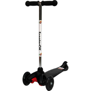 

Самокат 3-х колесный BabyHit ScooterOK черный, ScooterOK черный