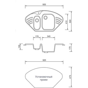 фото Кухонная мойка aquagranitex m-14 (303) салатовый