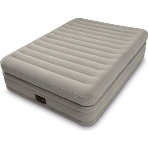 фото Надувная кровать intex 64446 prime comfort elevated airbed 152х203х51см, встроенный насос 220v