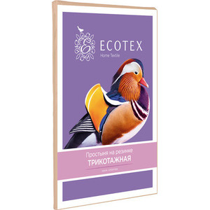 фото Простыня ecotex трикотаж на резинке 90x200x20 см (4670016951786)