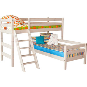 фото Детская угловая кровать мебельград соня с наклонной лестницей вариант 8