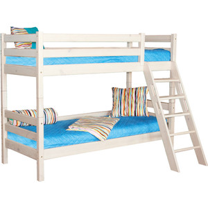 Детская двухъярусная кровать Мебельград Соня с наклонной лестницей вариант 10