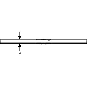 Душевая решетка Geberit CleanLine 60 для лотка, 30-90 см, нержавеющая сталь (154.456.KS.1)