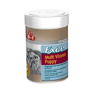 

Мультивитамины 8in1 Excel Multi Vitamin Puppy для щенков 100таб, Excel Multi Vitamin Puppy для щенков 100таб