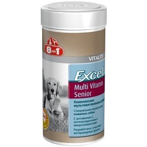 Мультивитамины 8in1 Excel Multi Vitamin Senior для пожилых собак 70таб