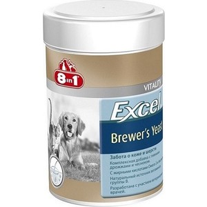 

Пивные дрожжи 8in1 Excel Brewer's Yeast забота о коже и шерсти для кошек и собак 260таб, Excel Brewer's Yeast забота о коже и шерсти для кошек и собак 260таб