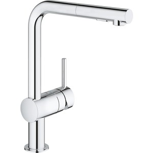 фото Смеситель для кухни grohe minta с выдвижным изливом (30274000)