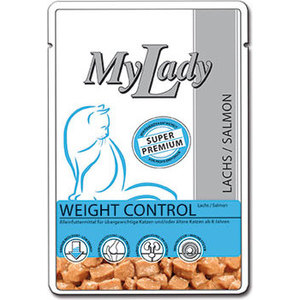 

Паучи Dr.ALDER's MyLady Super Premium Weight Control Salmon с лососем для пожилых кошек 85г (400777), MyLady Super Premium Weight Control Salmon с лососем для пожилых кошек 85г (400777)