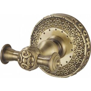Крючок двойной ZorG Antic бронза (AZR 02 BR) полотенцедержатель hayta gabriel antic brass двойной 55 см 13960 2 vbr античная бронза