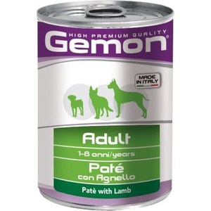 фото Консервы gemon dog adult pate with lamb с ягненком паштет для собак 400г