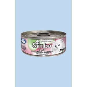 Консервы Simba Petfood Cat Pate with Salmon and Shrimp с лососем и креветками паштет для кошек 85г
