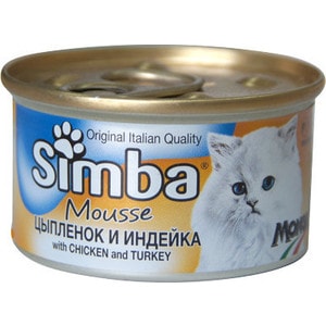 Консервы Simba Petfood Cat Pate with Chicken and Turkey с курицей и индейкой паштет для кошек 85г