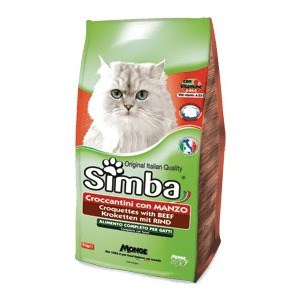 фото Сухой корм simba petfood cat croquettes with beef с говядиной для кошек 2кг