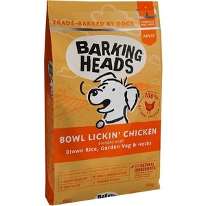 Сухой корм BARKING HEADS Adult Dog Tender Lovind Care for Gentle Digestion with Chicken с курицей и рисом нежная забота для собак 12кг (0056/18108)