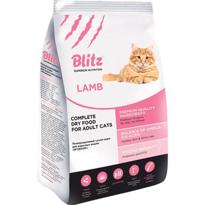 Сухой корм Blitz Petfood Superior Nutrition Adult Cats with Lamb с ягненком для взрослых кошек 2кг - фото 1
