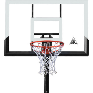 фото Баскетбольная мобильная стойка dfc stand52p 132x80 см поликарбонат раздижная регулировка