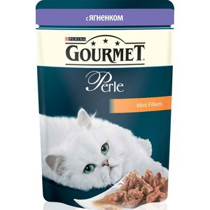 Паучи Gourmet Perle Mini Fillets с ягненком для кошек 85г (12215290)