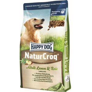 фото Сухой корм happy dog naturcroq adult lamb & rice с ягненком и рисом для чувствительных собак 4кг (02372)