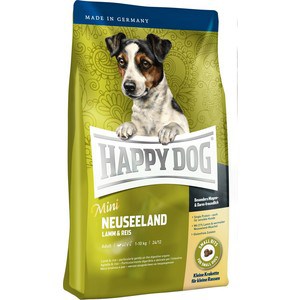 фото Сухой корм happy dog mini adult 1-10kg neuseeland lamb & rice с ягненком и рисом для взрослых собак мелких пород 4кг (60115)