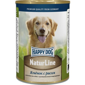 фото Консервы happy dog natur line ягненок с рисом для собак 400г (71434)