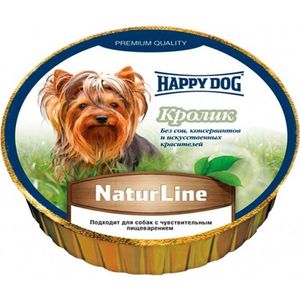 фото Консервы happy dog natur line кролик для собак 85г (71499)