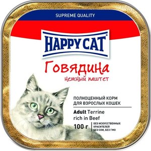 

Консервы Happy Cat Adult Terrine Rich in Beef нежный паштет с говядиной для взрослых кошек 100г (PX600HX020), Adult Terrine Rich in Beef нежный паштет с говядиной для взрослых кошек 100г (PX600HX020)