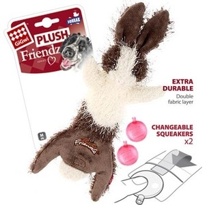 

Игрушка GiGwi Plush Friendz Squeak заяц с 2-мя пищалками для собак (75353), Plush Friendz Squeak заяц с 2-мя пищалками для собак (75353)