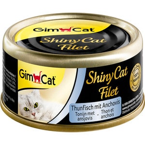 фото Консервы gimborn gimcat shinecat filet tuna with anchovies тунец с анчоусами для кошек 70г (413761)