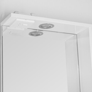 фото Зеркало-шкаф style line канна люкс 60 с подсветкой, белый (4650134470741)