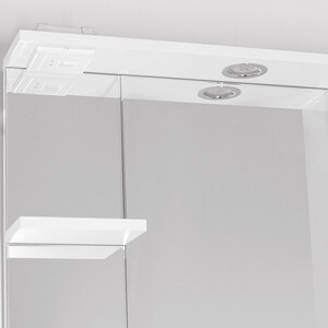 фото Зеркало-шкаф style line канна люкс 75 с подсветкой, белый (4650134470758)