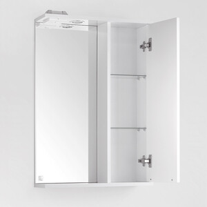 Зеркало-шкаф Style line Жасмин 55 с подсветкой, белый (4650134470611) от Техпорт