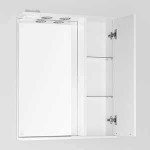фото Зеркало-шкаф style line жасмин 65 с подсветкой, белый (4650134470635)