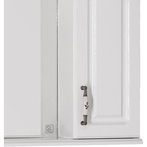 Зеркало-шкаф Style line Олеандр-2 Люкс 90 с подсветкой, белый (4650134470857)