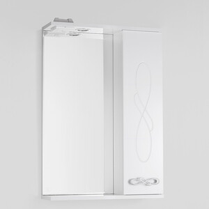 Зеркало-шкаф Style line Венеция 55 с подсветкой, белый (ЛС-00000261) банкетка мебелик венеция 5 с ящиком белый porshe 2 п0005747