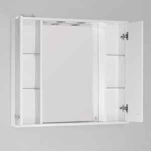 Зеркало-шкаф Style line Венеция 90 с подсветкой, белый (ЛС-00000264)