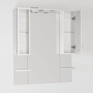 фото Зеркало-шкаф style line энигма 90 с подсветкой, белый (4650134470468)