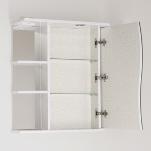Зеркальный шкаф Style line Эко Волна 60 с подсветкой, белый (4650134470277) от Техпорт