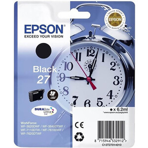 

Картридж Epson Black №27 DURABrite Ultra for WF7110/7610/7620, Black №27 DURABrite Ultra for WF7110/7610/7620