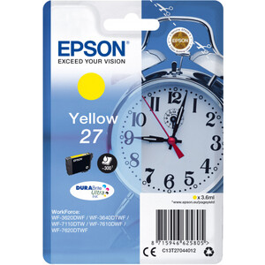 

Картридж Epson Yellow №27 DURABrite Ultra for WF7110/7610/7620, Yellow №27 DURABrite Ultra for WF7110/7610/7620