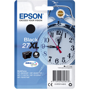 

Картридж Epson Black №27XL DURABrite Ultra for WF7110/7610/7620, Black №27XL DURABrite Ultra for WF7110/7610/7620