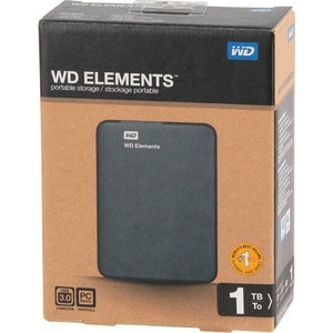 Внешний жесткий диск Western Digital (WD) WDBUZG0010BBK-WESN (1Tb/2.5"/USB 3.0) черный