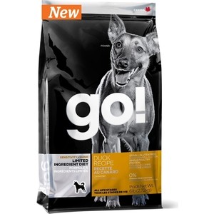 

Сухой корм GO! NATURAL Holistic Dog Sensitivity+ Shine Grain+Gluten Free Duck Recipe беззерновой с уткой для щенков и собак 2,72кг (10351), NATURAL Holistic Dog Sensitivity+ Shine Grain+Gluten Free Duck Recipe беззерновой с уткой для щенков и собак 2,72кг