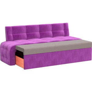 Кухонный диван Мебелико Люксор микровельвет (фиолетовый)