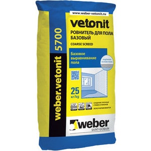 

Стяжка для пола WEBER.VETONIT 5700 25кг., 5700 25кг.