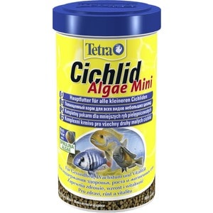 Корм Tetra Cichlid Algae Mini Complete Food for Smaller Cichlids для всех видов небольших цихлид 500мл корм tetra cichlid xl flakes premium food for all cichlids крупные хлопья для всех видов цихлид 1л 204294