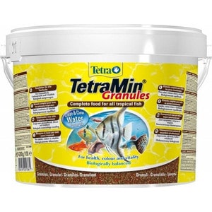 фото Корм tetra tetramin granules complete food for all tropical fish гранулы для всех видов тропических рыб 10л