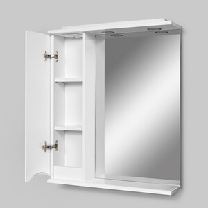 Зеркало-шкаф Am.Pm Like 65 левый, с подсветкой, белый глянец (M80MPL0651WG)