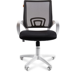 Офисное кресло Chairman 696 белый пластик TW-11/TW-01 черный офисное кресло chairman ch580 серый пластик серый голубой 00 07131366