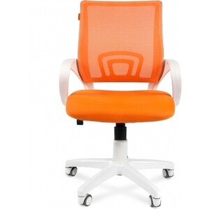 фото Офисное кресло chairman 696 белый пластик tw-16/tw-66 оранжевый